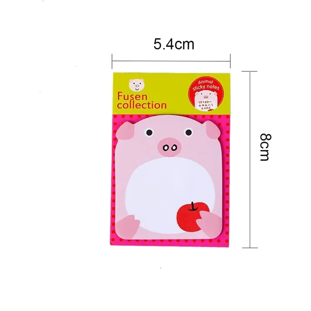 Set of 8 Kawaii Animal‎ Sticky Notes~~NIP